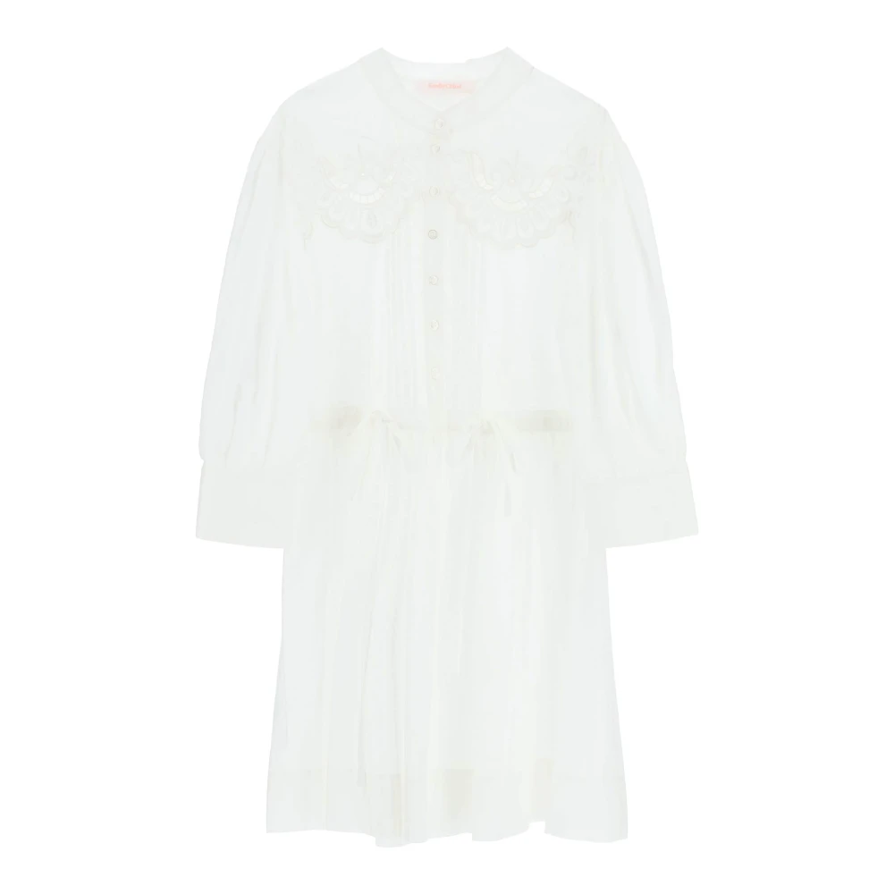 See by Chloé Shirt Dresses White Dames