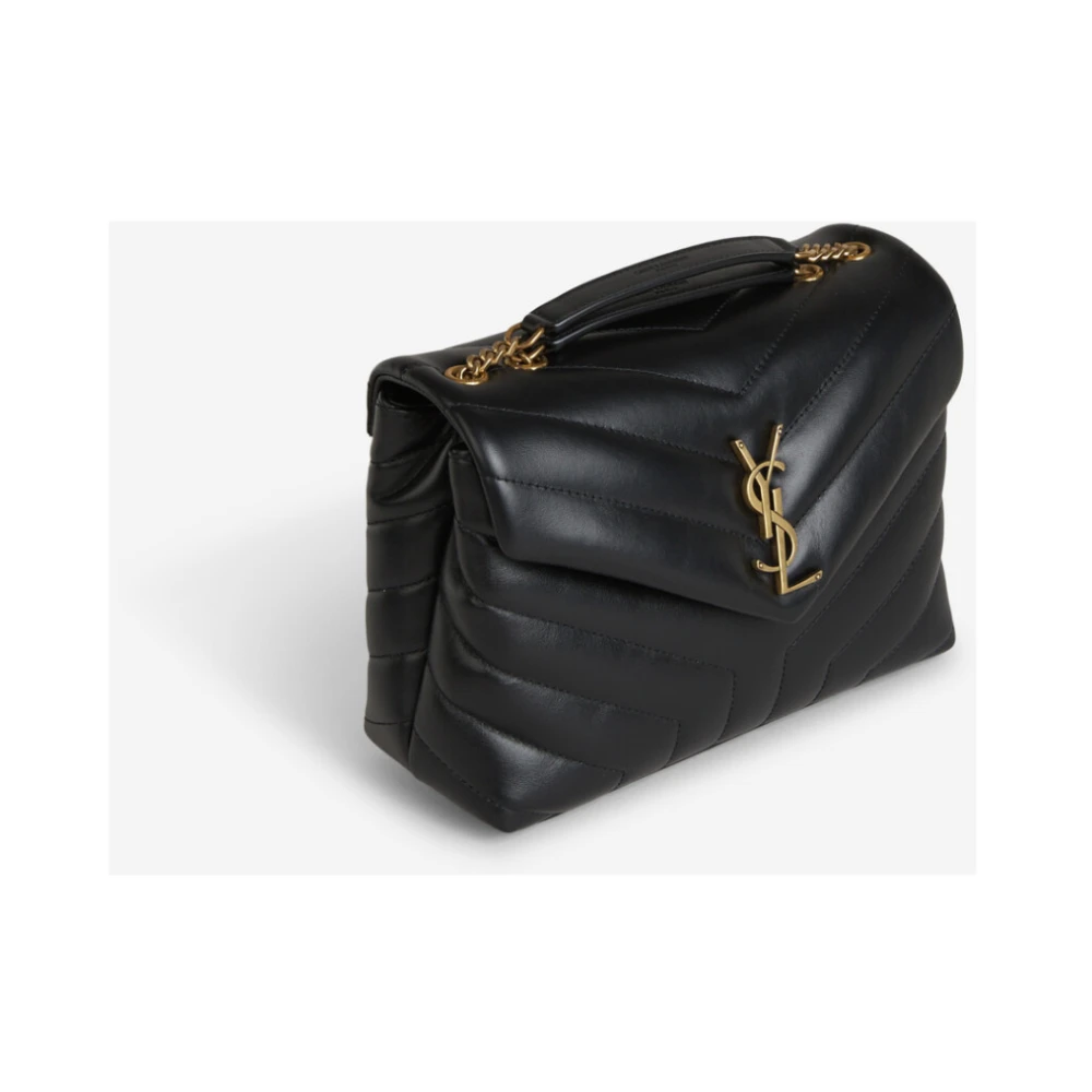 Saint Laurent Kleine Loulou Gewatteerde Schoudertas Black Dames