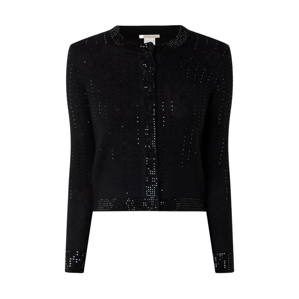 Pennyblack Stijlvolle Cardigan met Verborgen Knoopsluiting Black Dames