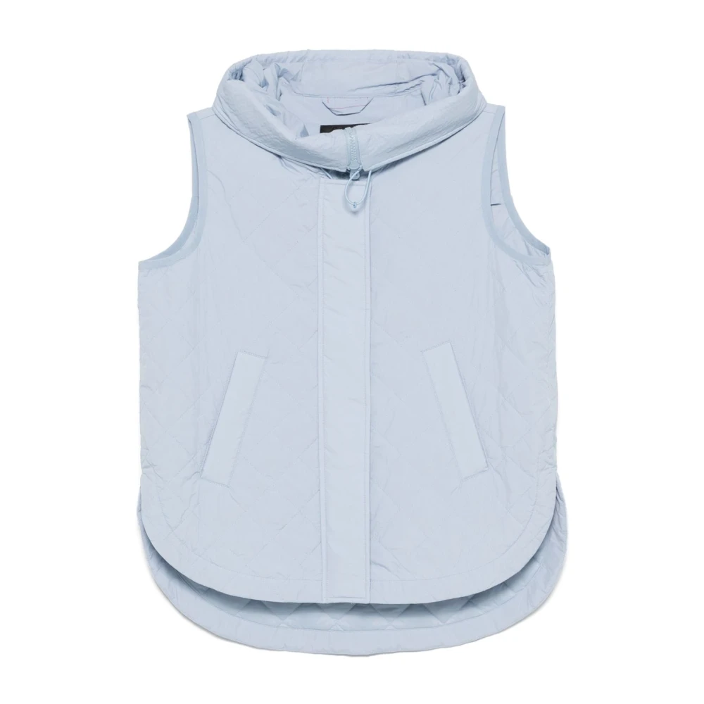 Peuterey Elegante Gebreide Celeste Jas Blue Dames