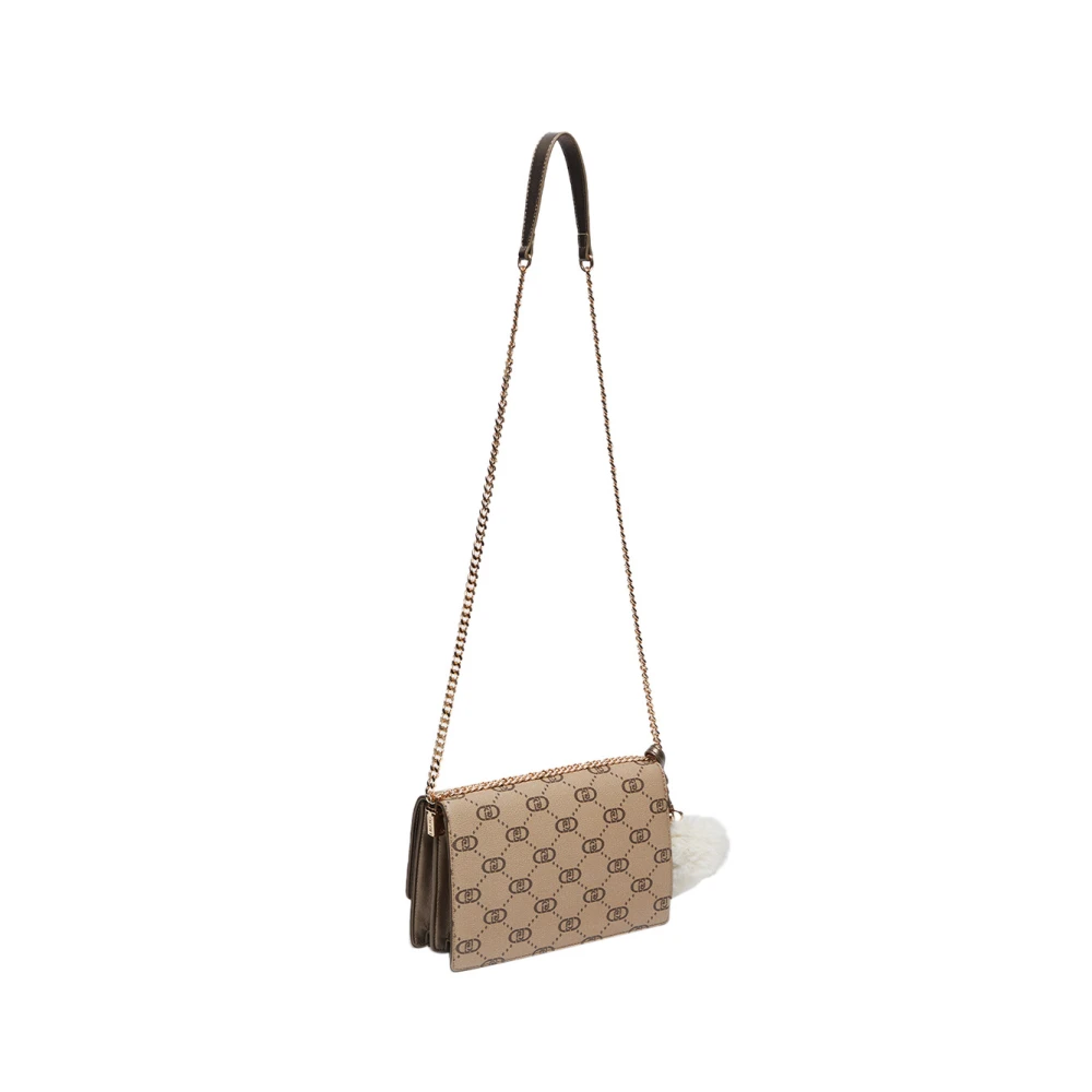 Liu Jo Dove Grey Schoudertas Chic Casual Beige Dames