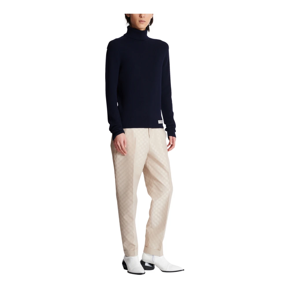 Balmain PB turtleneck Blue Heren