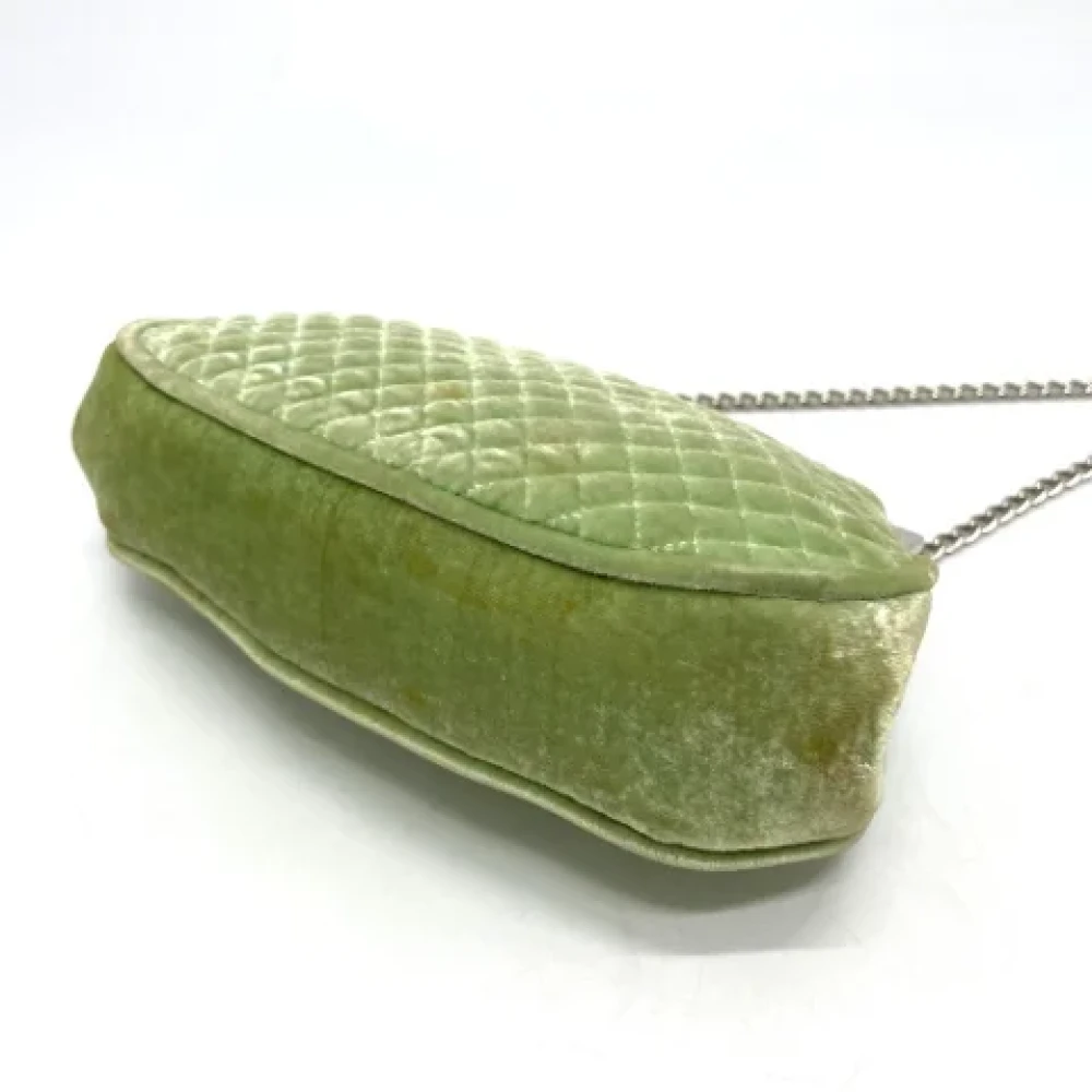 Chanel Vintage Pre-owned Velvet chanel-bags Green Dames