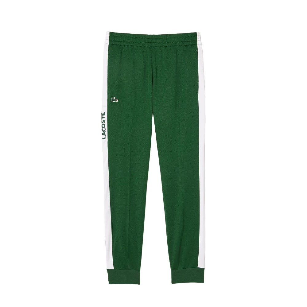 Lacoste Groene Trainingsbroek met Iconische Strepen Green Heren