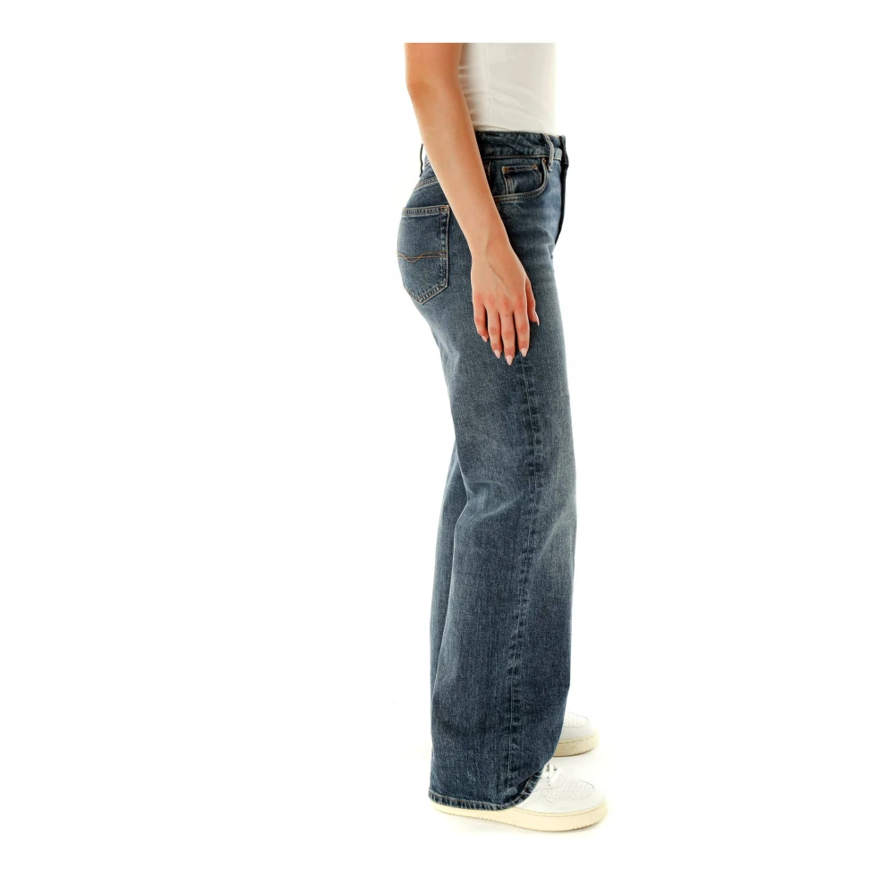 Pepe Jeans Hoge taille losse rechte fit jeans Blue Dames
