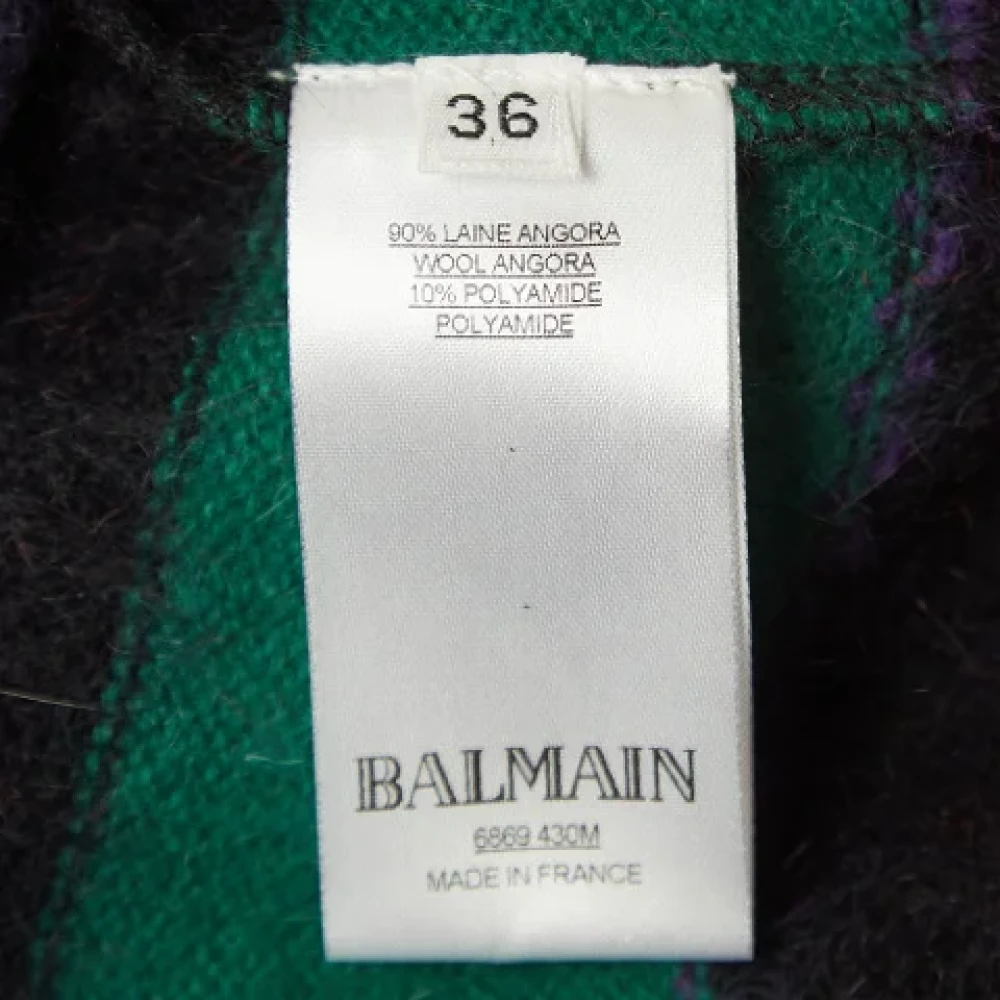 Balmain Pre-owned Wool tops Multicolor Dames
