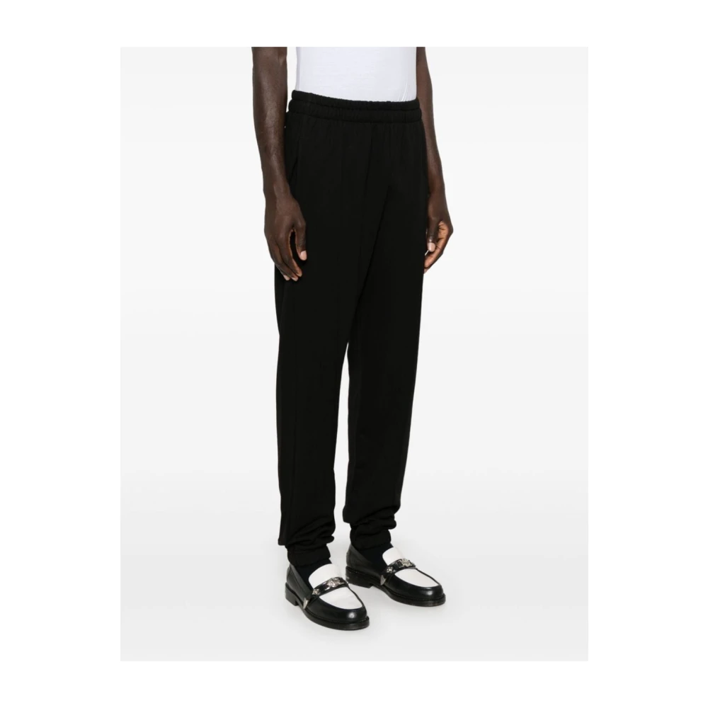 Gcds Zwarte Lounge Logo Sweatpants Black Heren