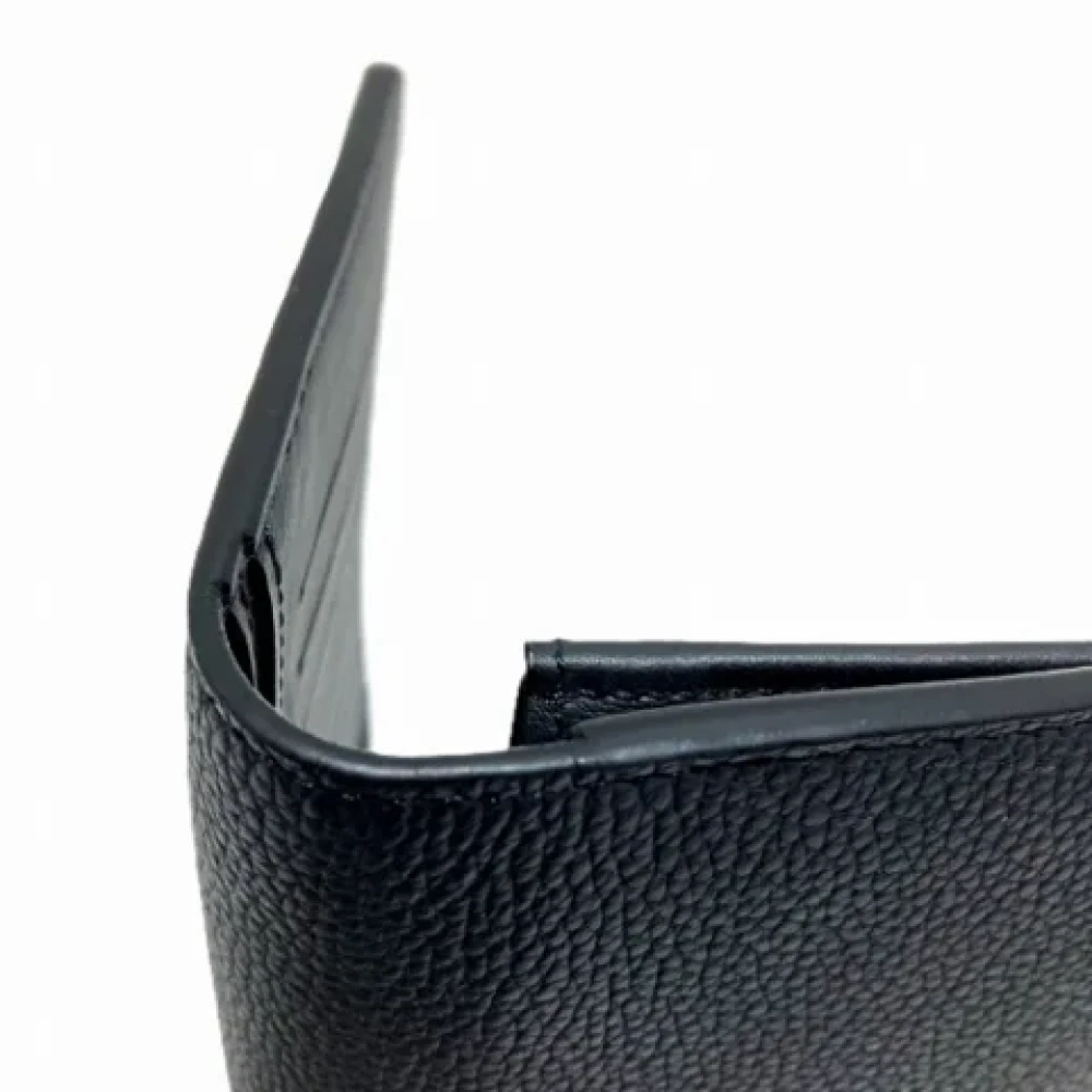 Louis Vuitton Vintage Pre-owned Leather wallets Black Heren