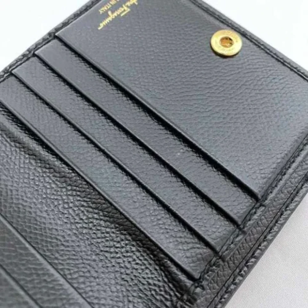 Salvatore Ferragamo Pre-owned Leather wallets Black Dames