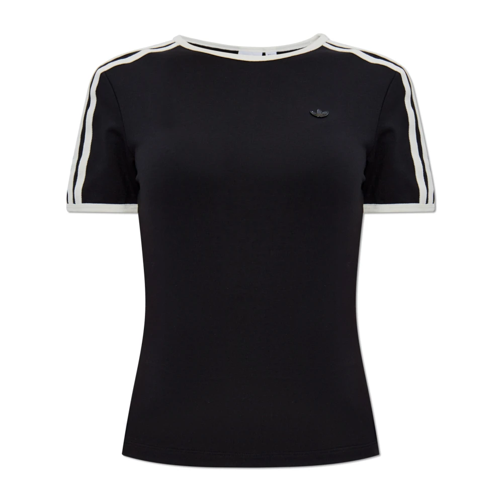 Adidas Originals T-shirt med logotyp Black, Dam