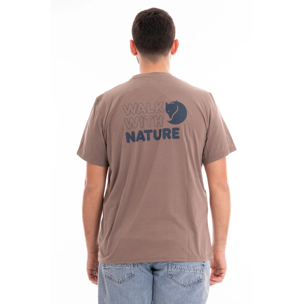Fjällräven Natuurwandeling T-shirt Mannen Brown Heren