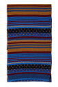 echarpe-unisexe-bleue-a-rayures-et-pois