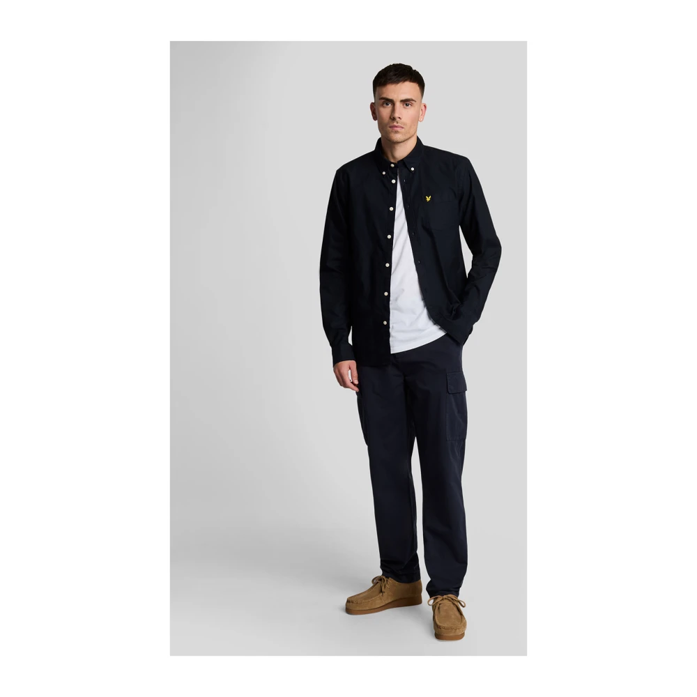 Lyle & Scott Broek Cargo Pocket Broek Blue Heren