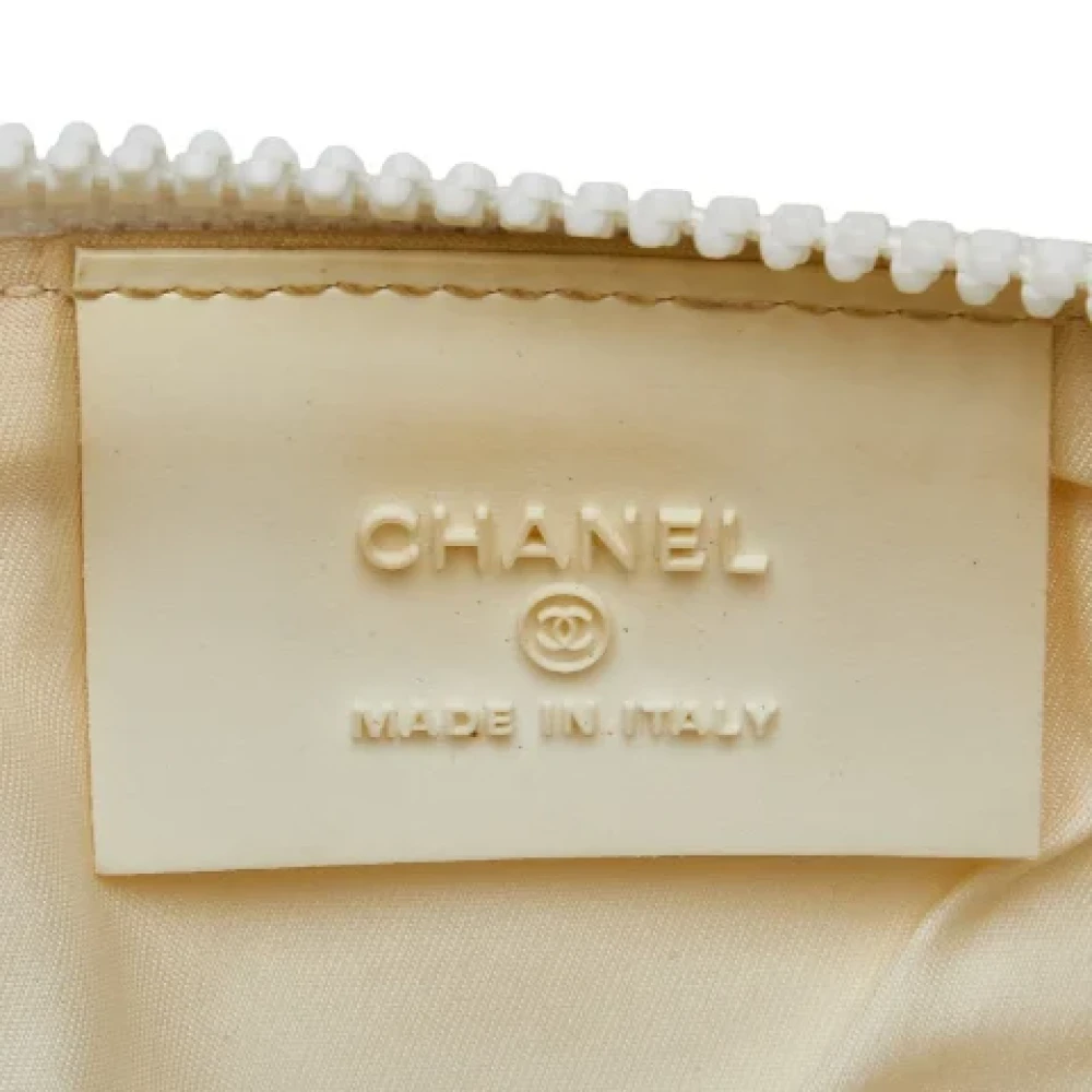 Chanel Vintage Pre-owned Canvas chanel-bags Beige Dames