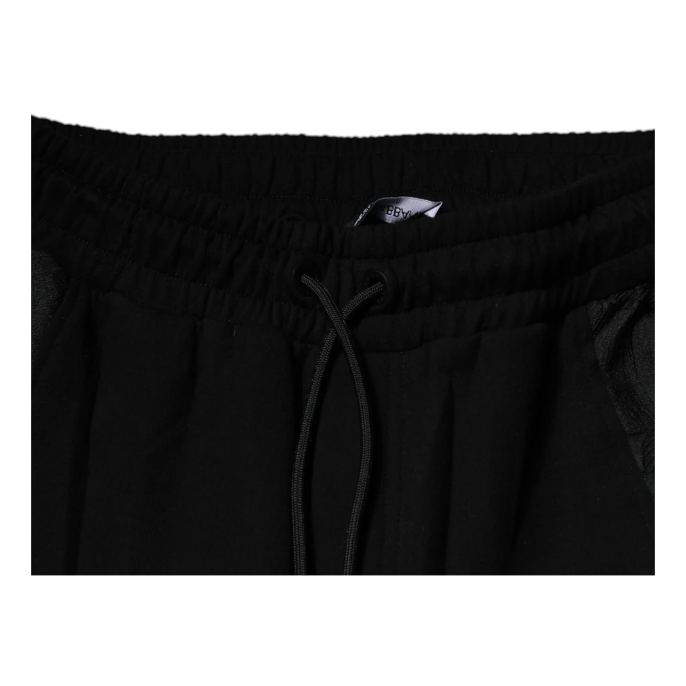 Dolce & Gabbana Leopard Print Slim Fit Jogger Pants Black Heren