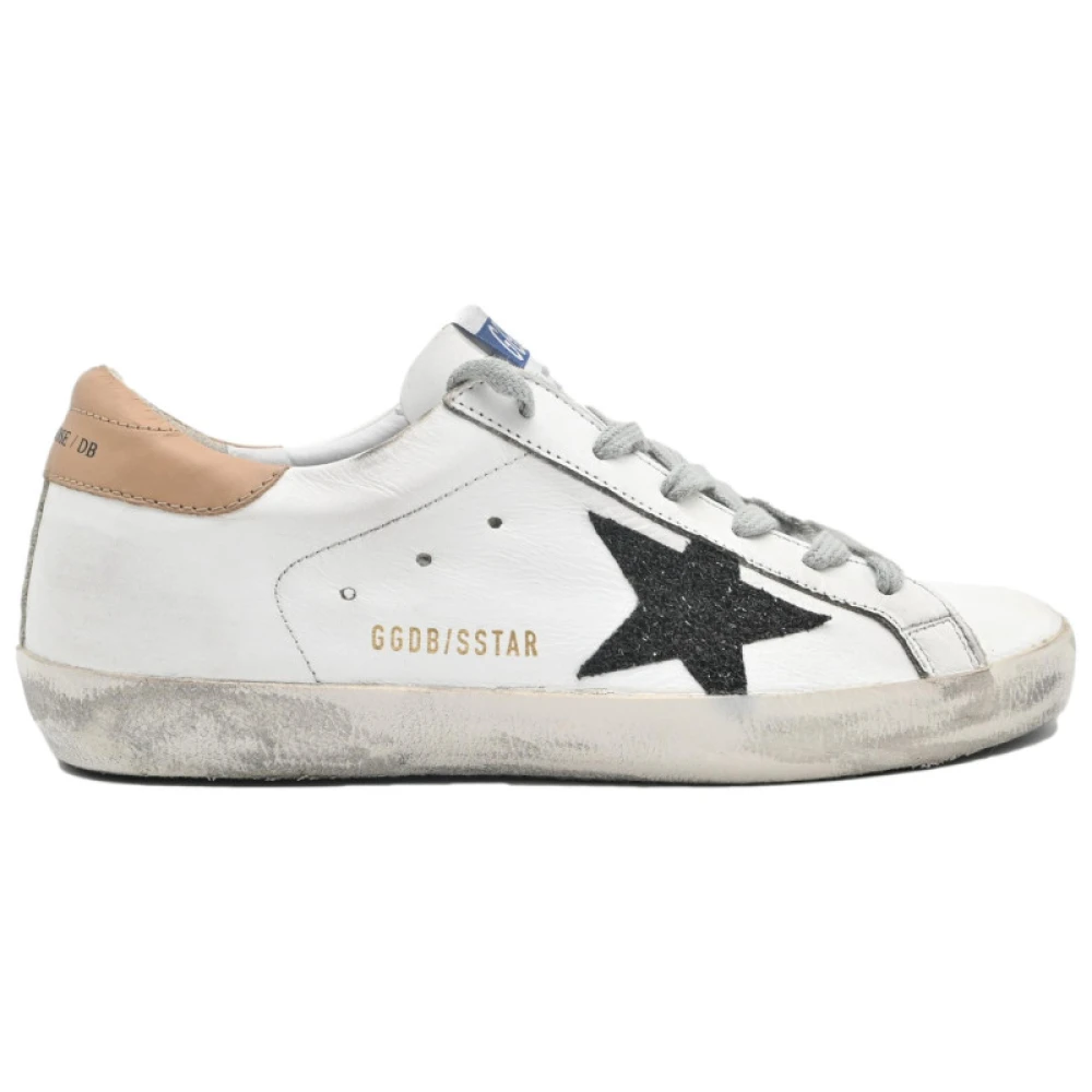 Golden Goose Svart Stjärna Superstar Sneakers White, Dam