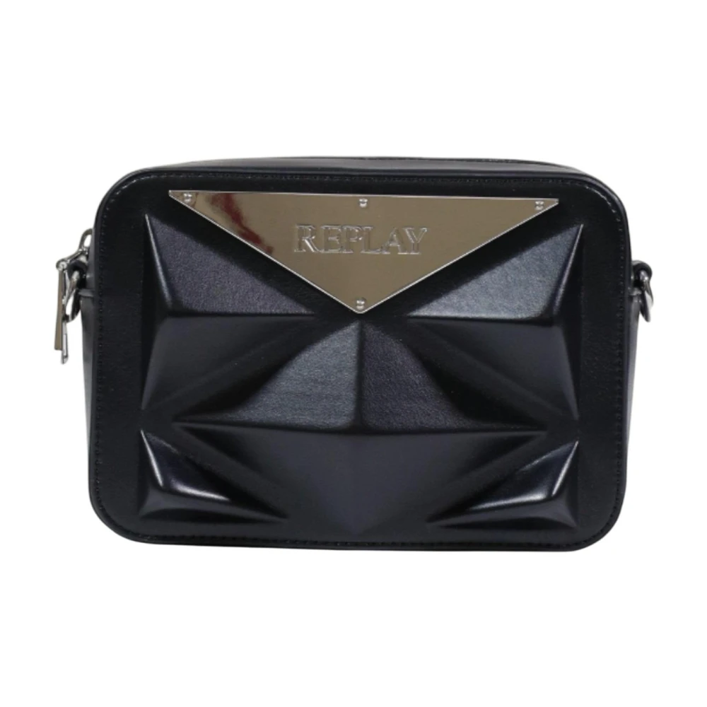 Replay Women's Black Medium Crossbody Bag