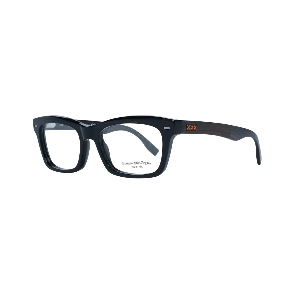 Ermenegildo Zegna Zwarte Plastic Optische Brillen voor Mannen Black Heren