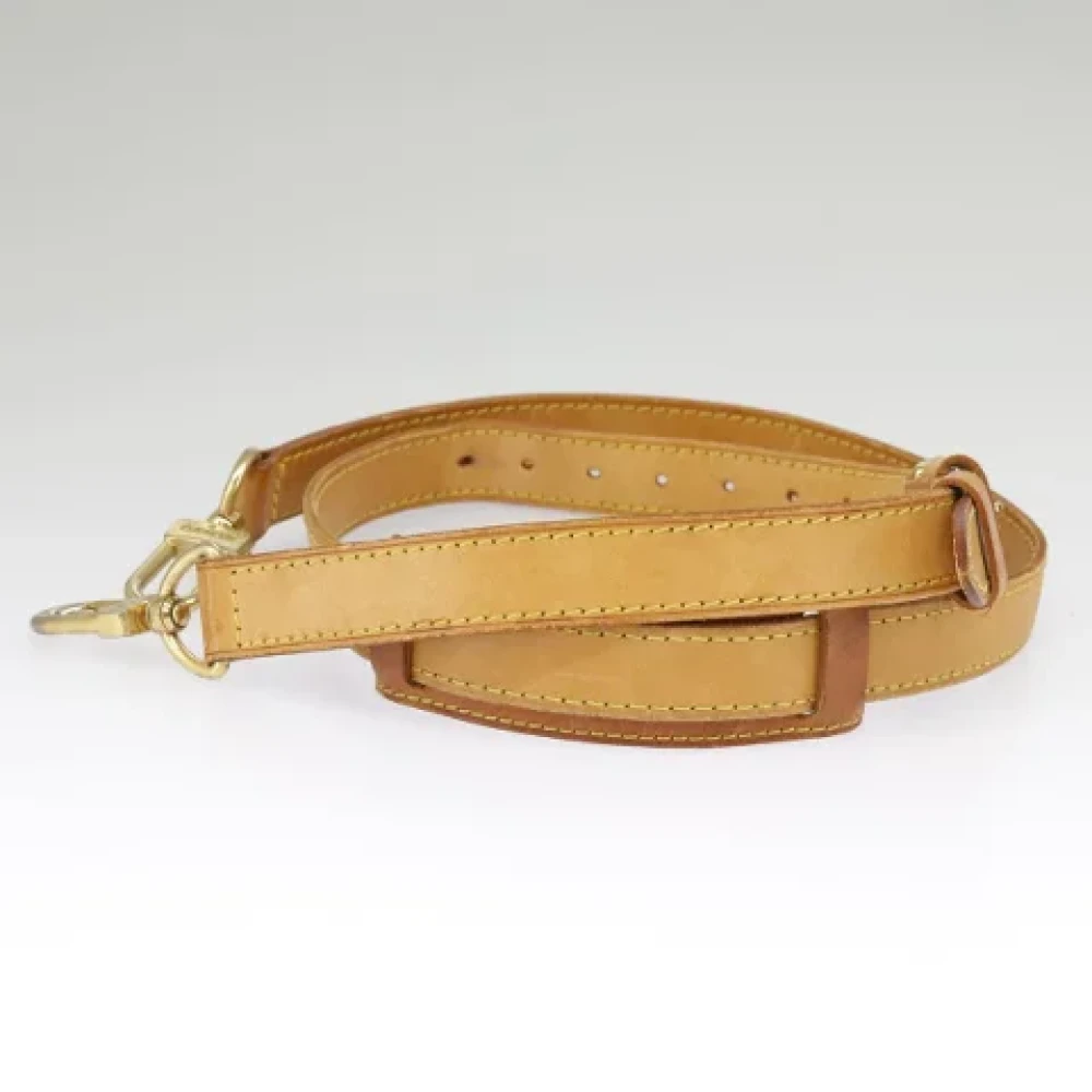 Louis Vuitton Vintage Pre-owned Leather home-office Beige Dames