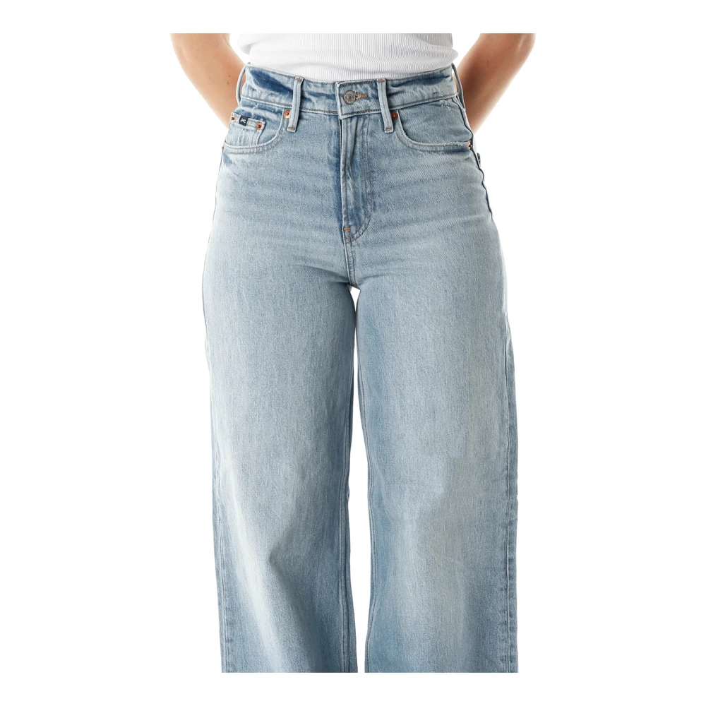 Denham Flared High Waist Jeans Blue Dames