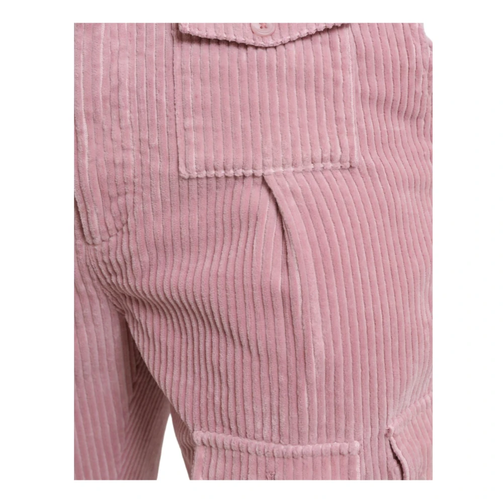 Dolce & Gabbana Roze Corduroy Skinny Cargo Jeans Pink Heren