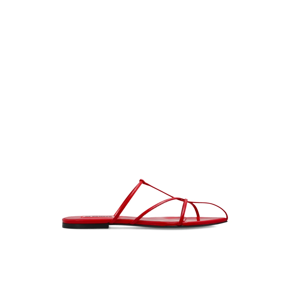 Jil Sander Donna Rosso Scarpe, 36 Eu, New,