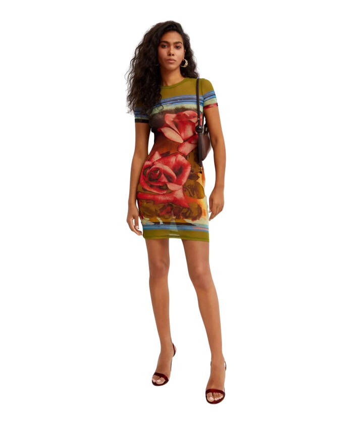 rose-patterned-mini-dress