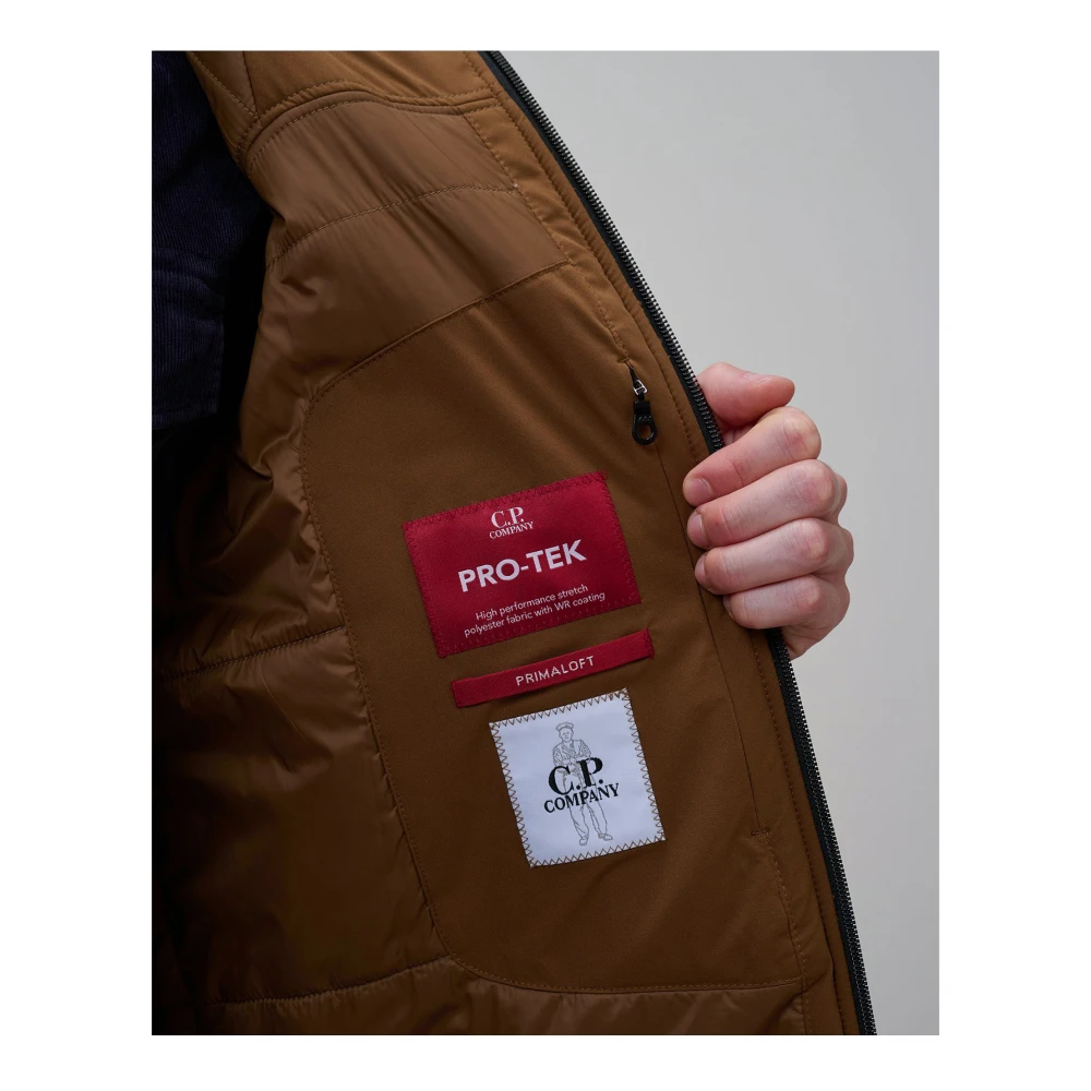 C.P. Company Bruine Pro-Tek Volledige Rits Jas Brown Heren