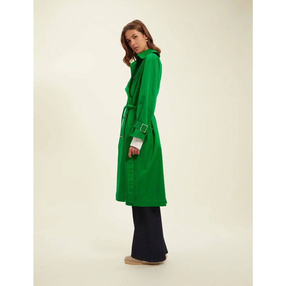 Ines De La Fressange Paris Blake prairie green trench coat Green Dames