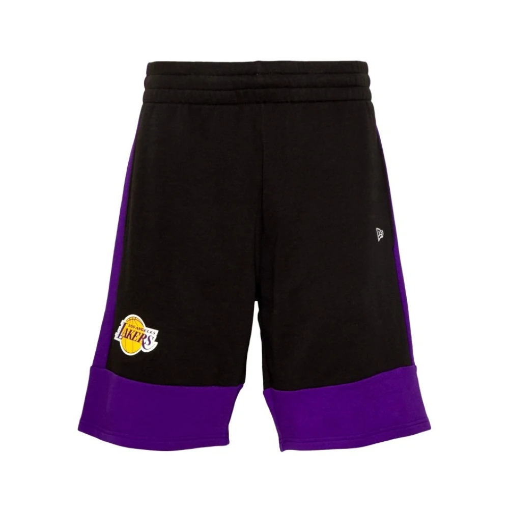 new era Lakers NBA Kleurblok Shorts Black Heren