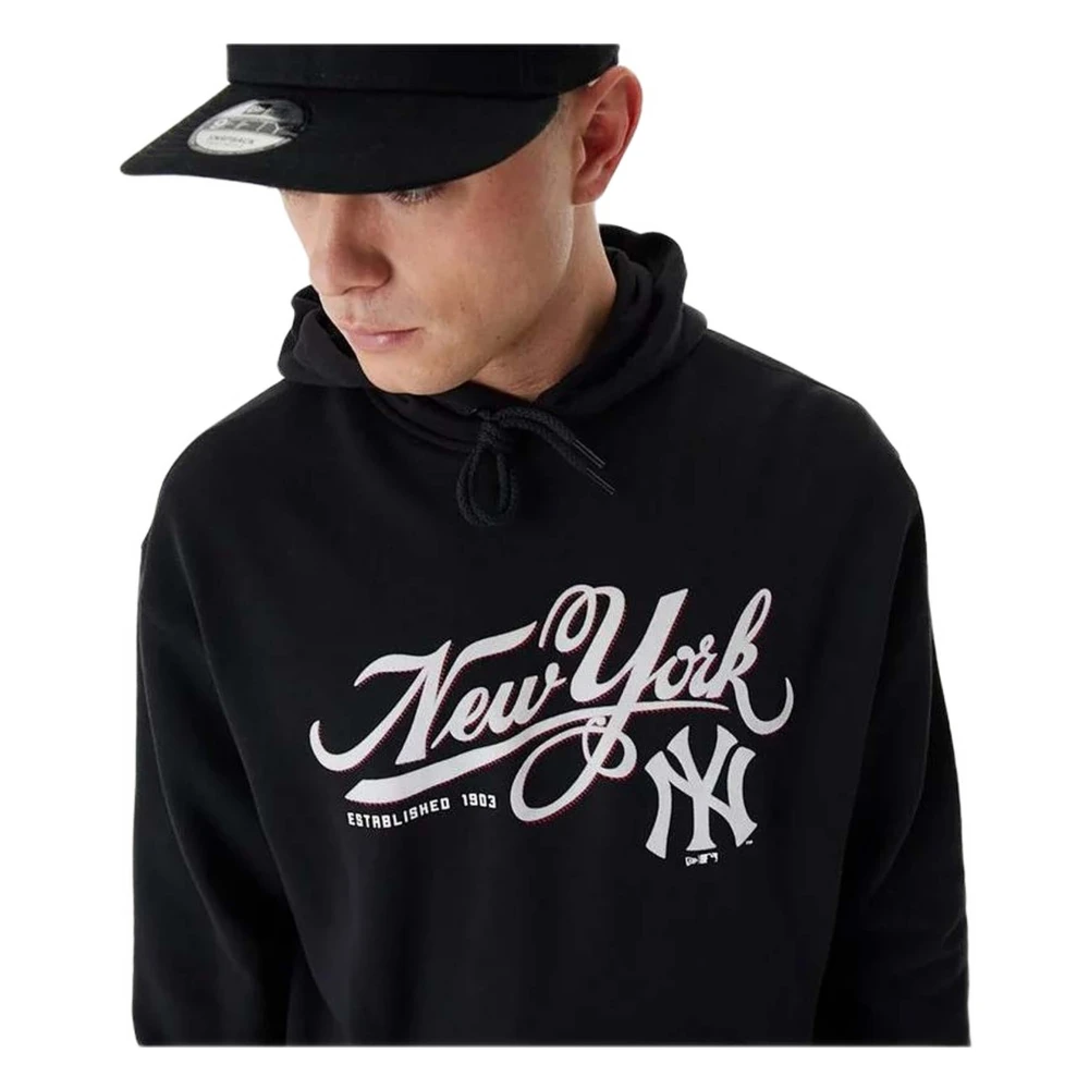 new era New York Yankees Hoodie Black Heren