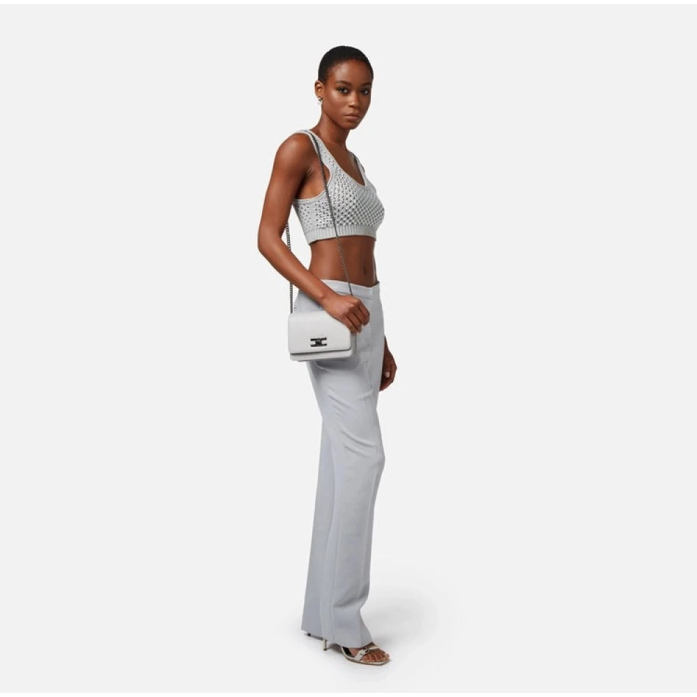 Elisabetta Franchi Stijlvolle Tassen Accessoires White Dames
