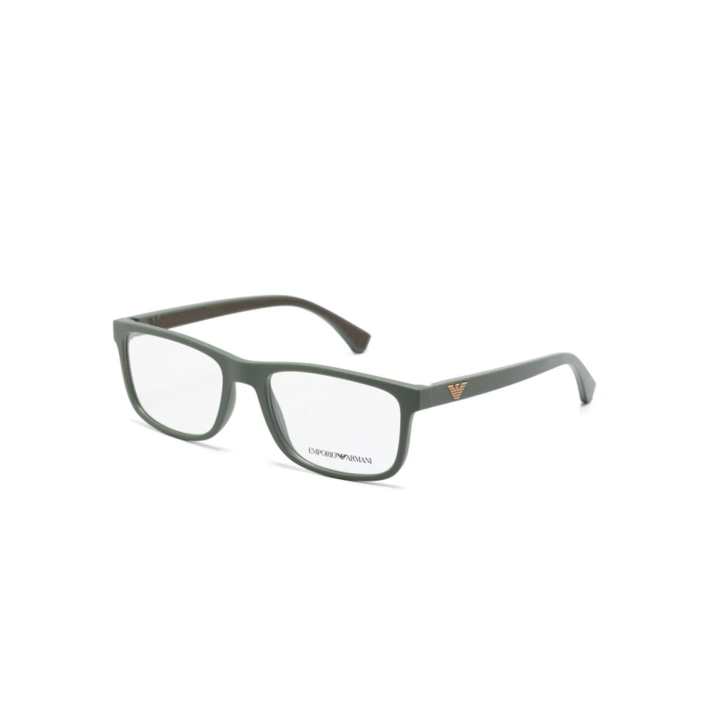Emporio Armani Men's Green Glasses, 55 Mm, Optical Frame