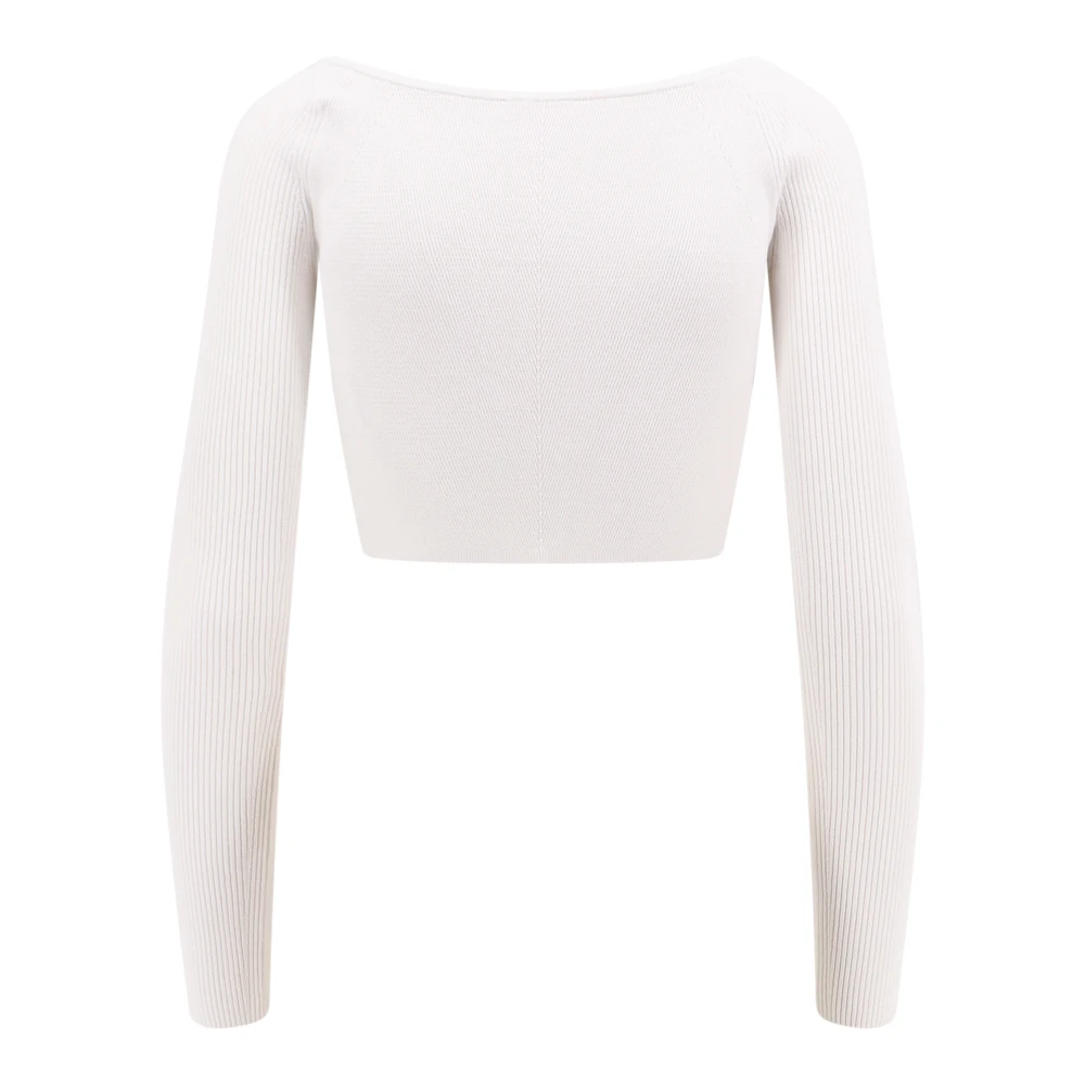 Diesel Viscose Crop Top White Dames