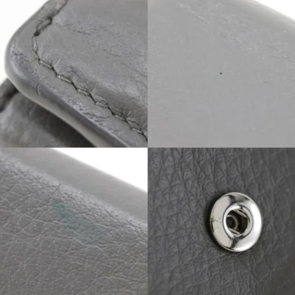 Balenciaga Vintage Pre-owned Leather wallets Gray Dames