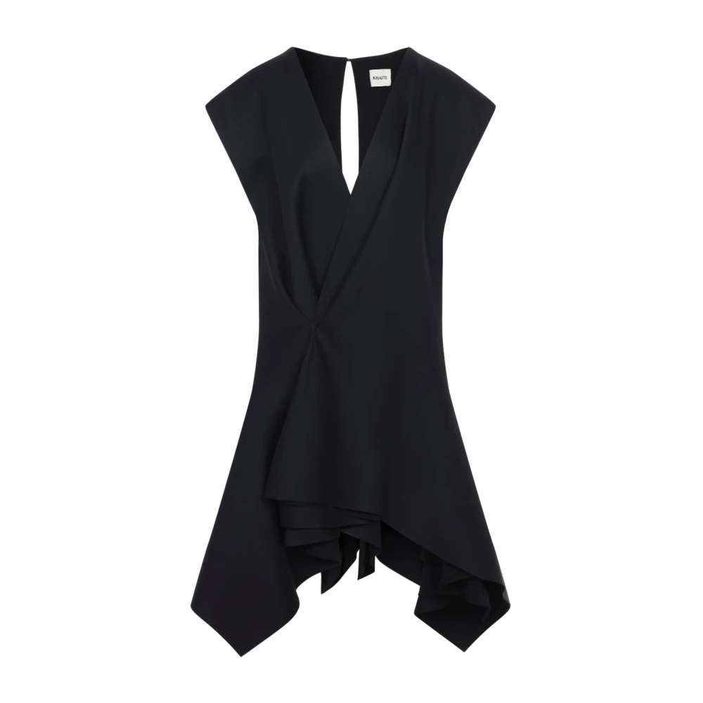 Khaite Black Short Dresses, Female, 2XS, Merith Mini Dress