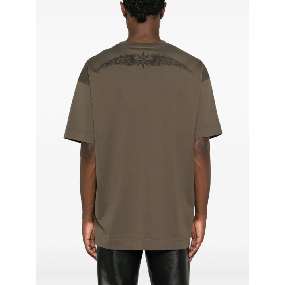 Givenchy Militair Groene Logo T-Shirt Green Heren