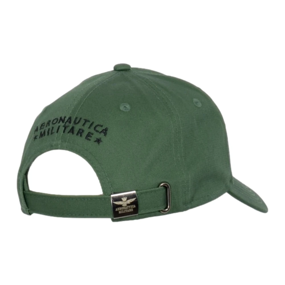 aeronautica militare Groene Basic Adelaar Metalen Baseballpet Green Unisex