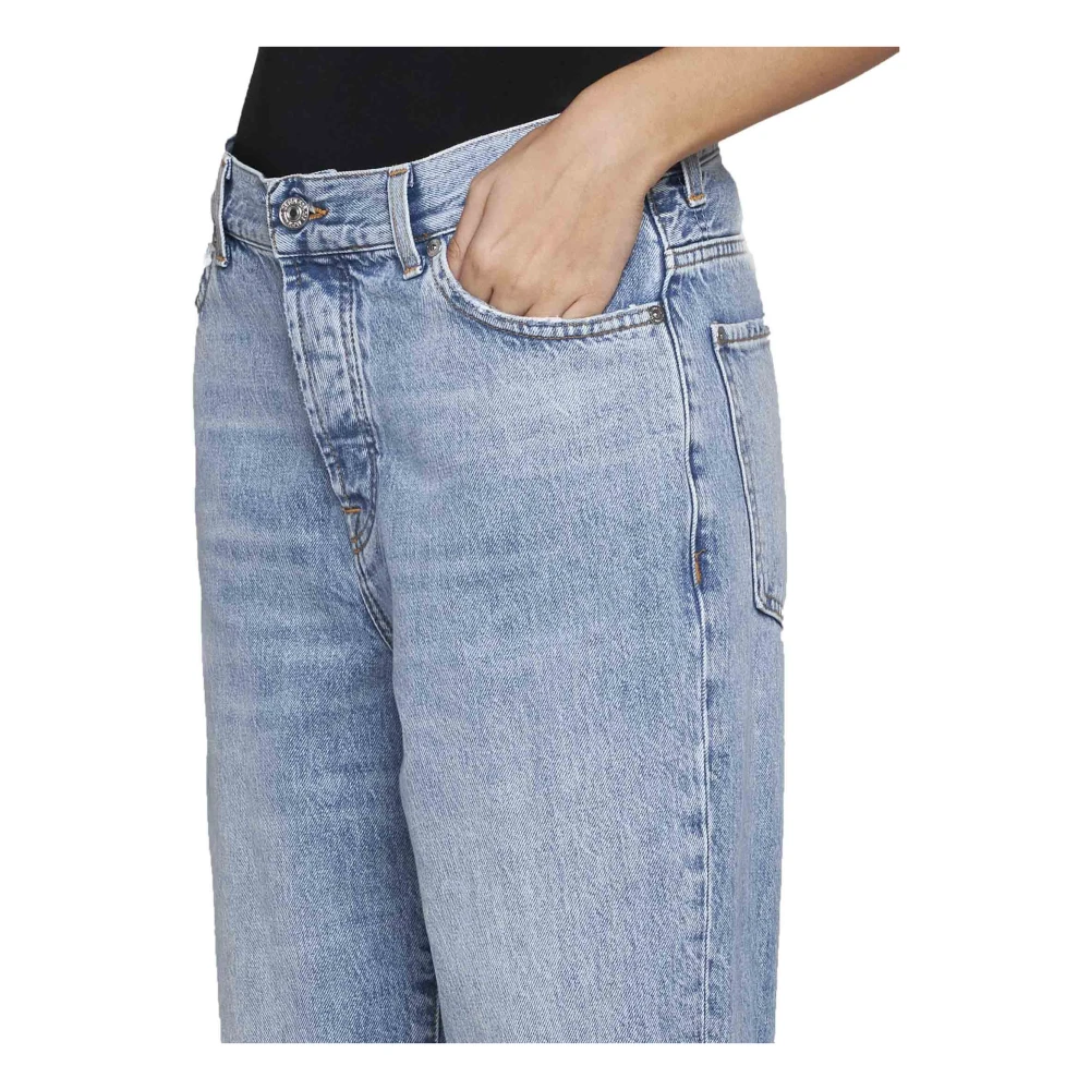 7 For All Mankind Blauwe Jeans met Ripped Details Blue Dames