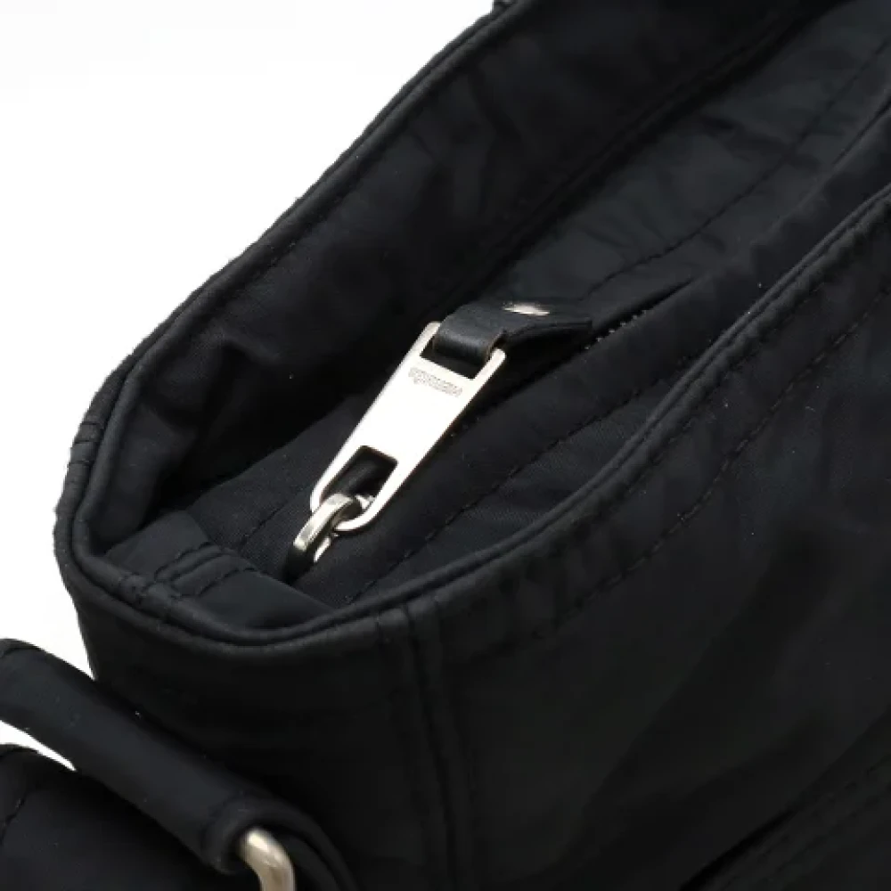Hermès Vintage Pre-owned Canvas shoulder-bags Black Dames
