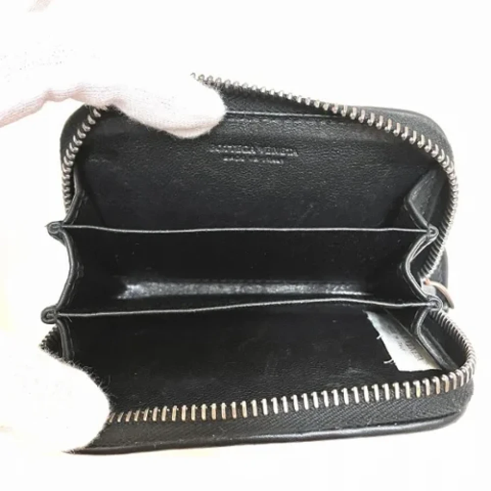 Bottega Veneta Vintage Pre-owned Leather wallets Black Dames