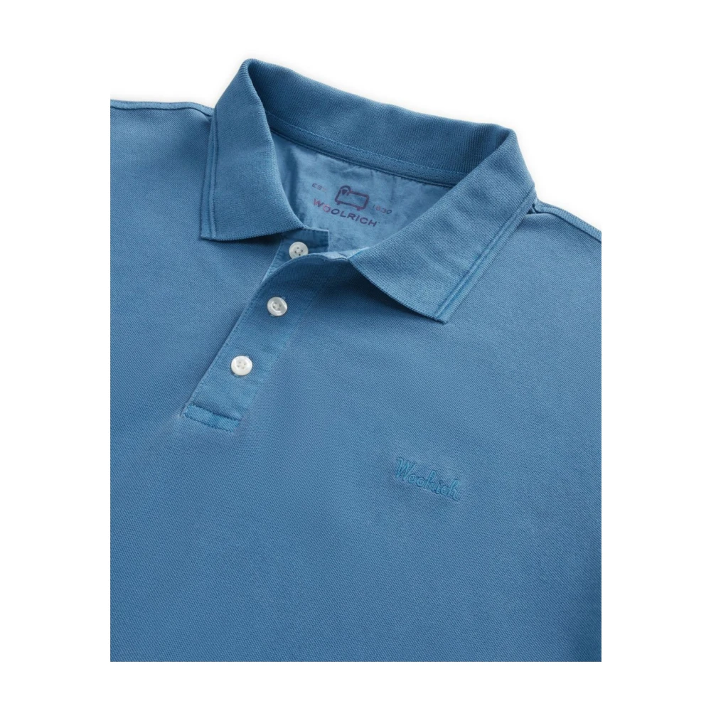 Woolrich Lichtblauwe T-shirts en Polos Blue Heren