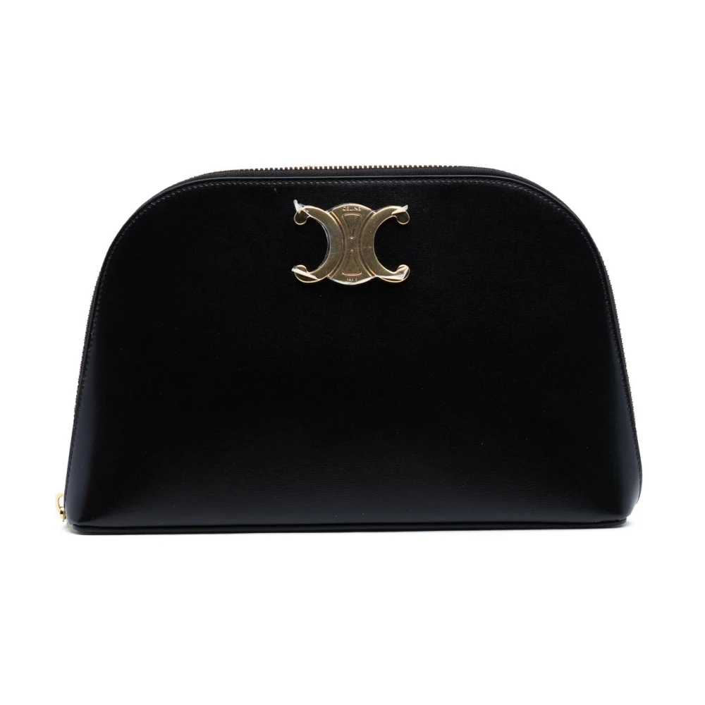 Celine Vintage Women's Black Pre-Owned Cosmetic Pouch