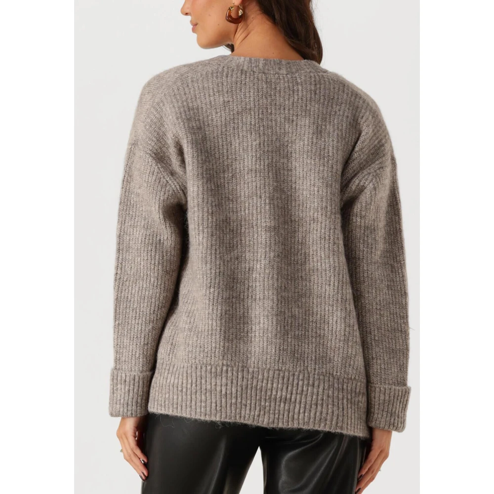 Selected Femme Alva Gebreid Vest Gray Dames