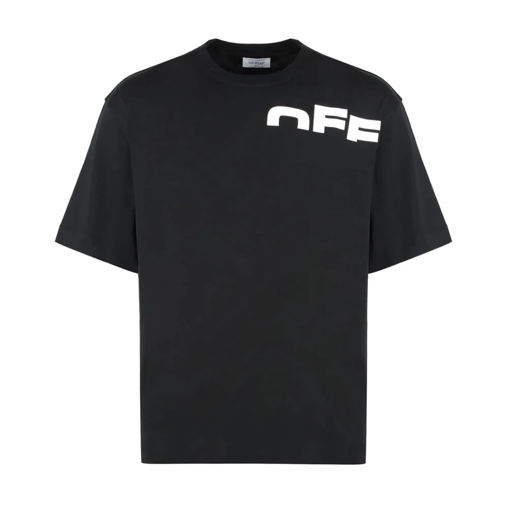 Off White Men's Black T-Shirts, Xl, Logo T-Shirt
