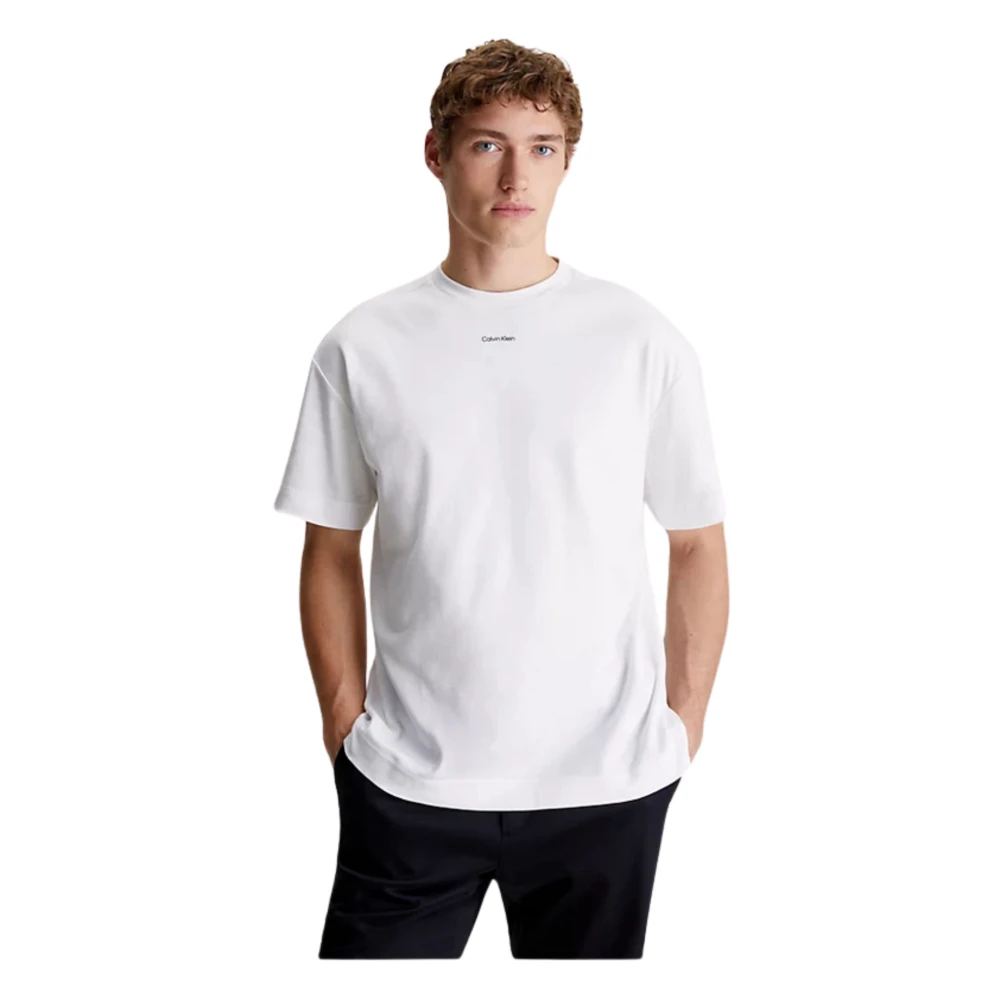 Calvin Klein Moderne en Verfijnde Heren T-shirts en Polos White Heren