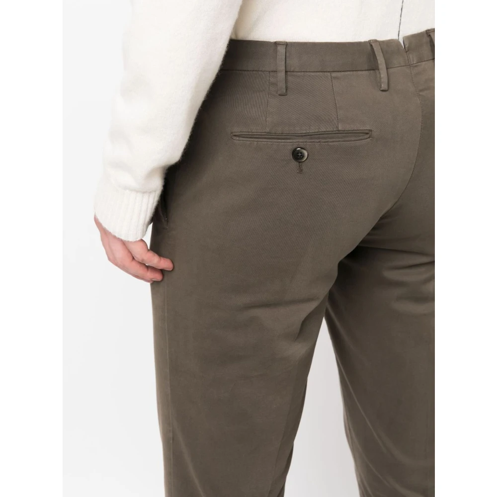 PT Torino Bruine Slim Chino Broek Brown Heren