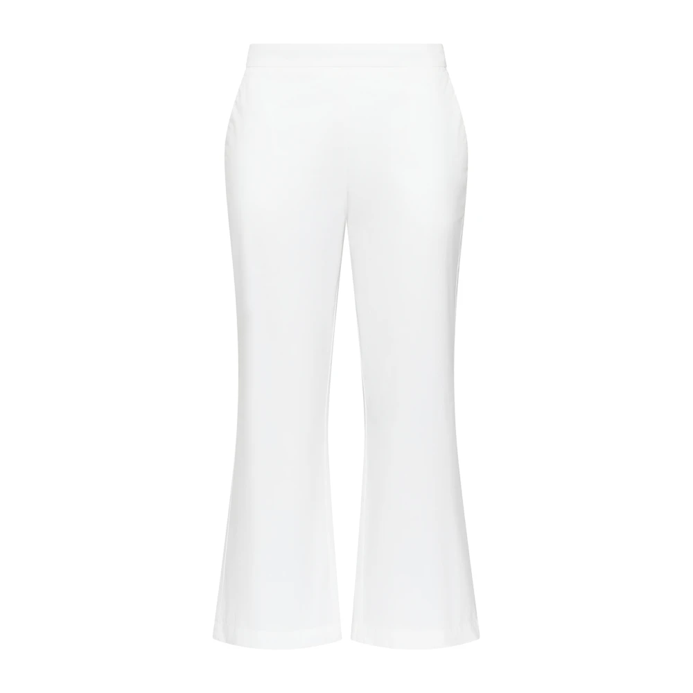 Maliparmi Geverfde Katoenen Broek White Dames
