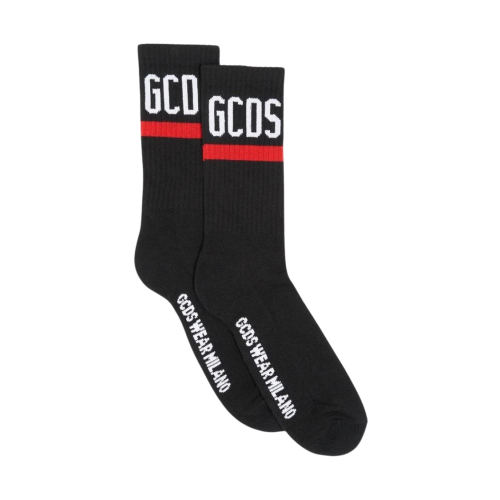 Gcds Katoenen Casual Shirt Black Heren