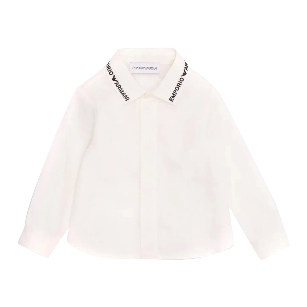 Emporio Armani Boys White Classic Cotton Shirt - Kids Shirts - 2 Y - Kids